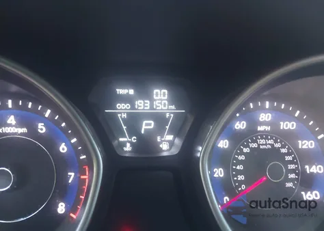 2012 Hyundai Elantra Gls z USA, uszkodzony, nr VIN 5NPDH4AE3CH110995